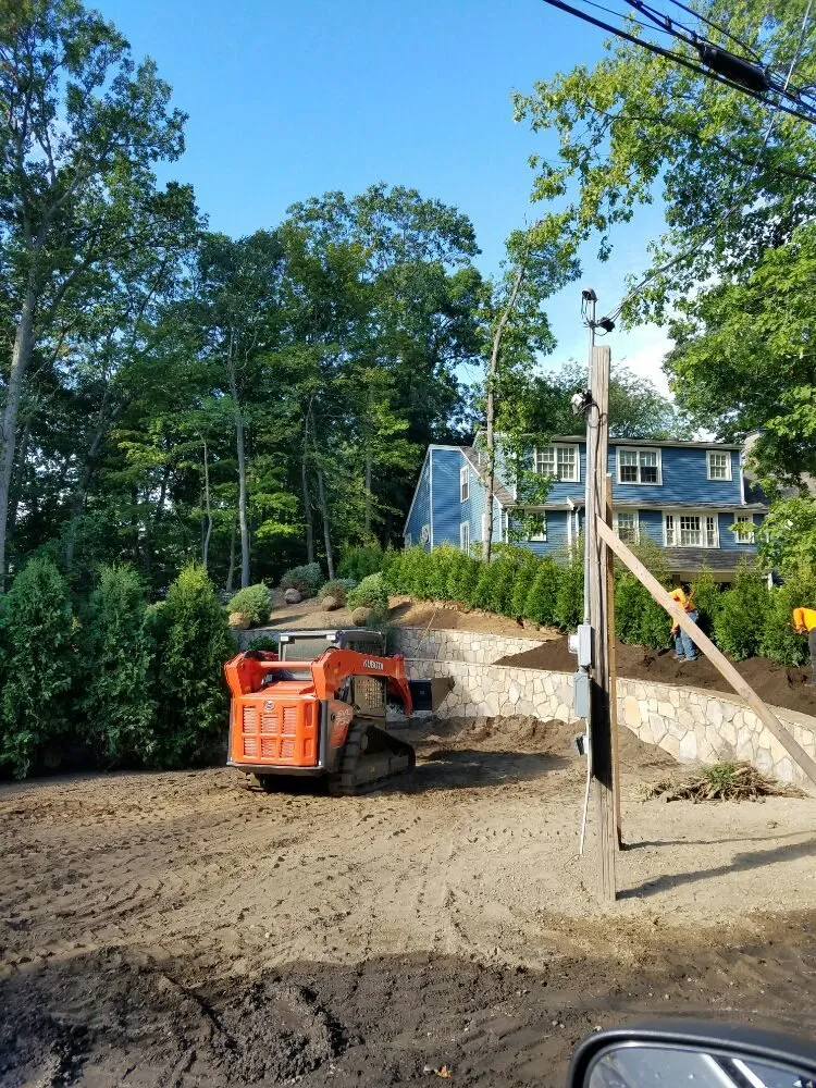 Custom garden landscaping for residential properties in Woburn, MA by Outdoor Associates