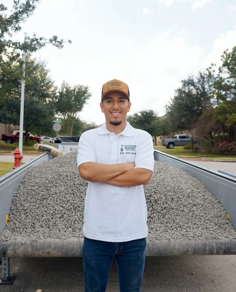 Affordable outdoor landscaping with custom design in Humble, TX by Outdoor Buddies