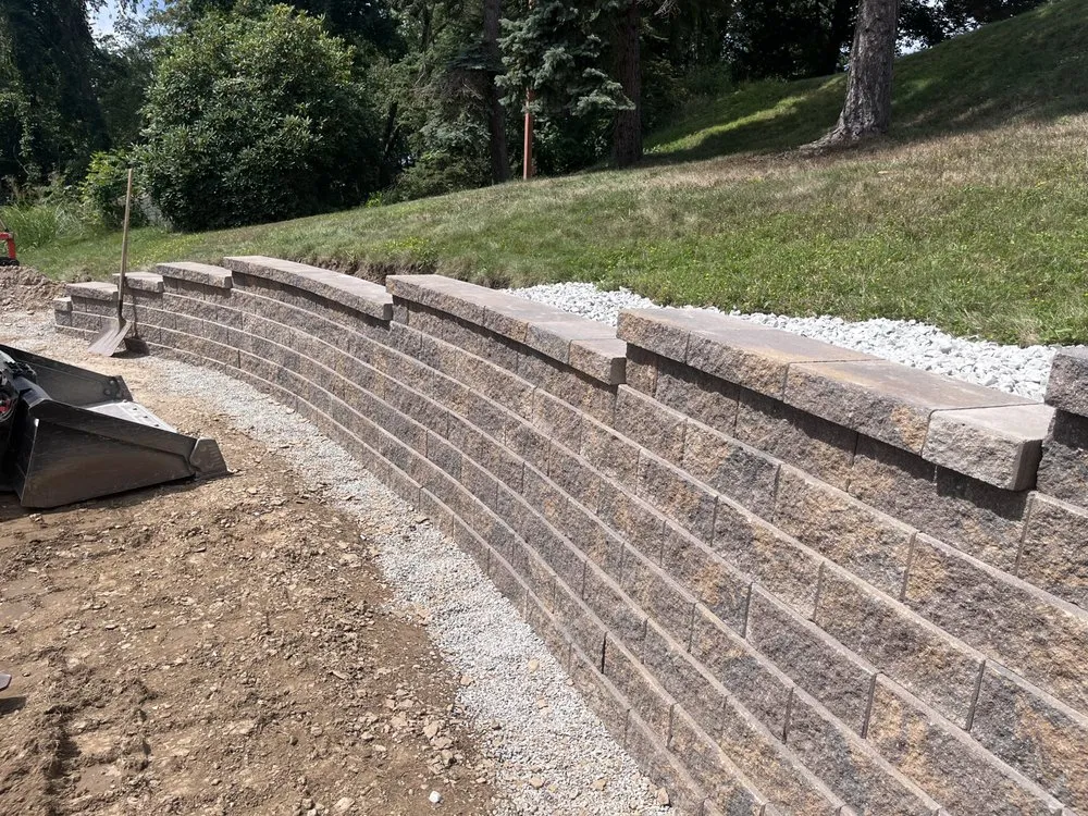 Professional landscape design for residential properties in Irwin, PA by Outdoor Creations Hardscaping and Landscaping