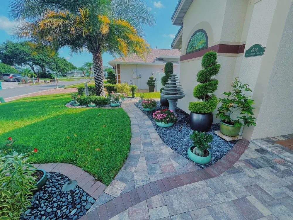Custom lawn mowing service in Melbourne, FL - Outdoor Enhancements