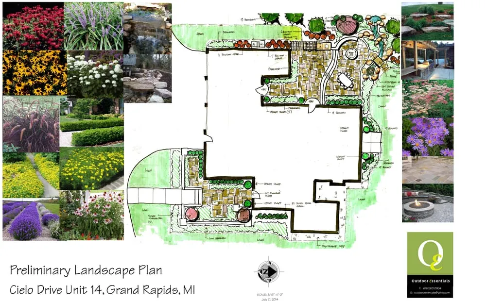 Professional yard maintenance with custom design across Grand Rapids, MI - Outdoor Essentials