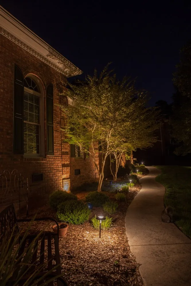 Reliable garden landscaping experts serving Moore, SC - Outdoor Illumination