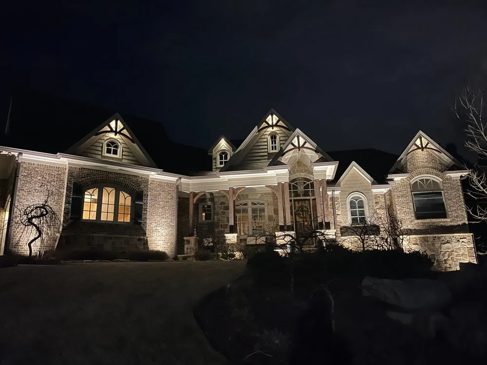 Professional landscape installation in Acworth, GA by Outdoor Illuminations