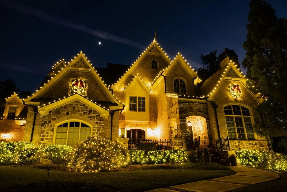 Custom outdoor landscaping for year-round maintenance in Acworth, GA by Outdoor Illuminations
