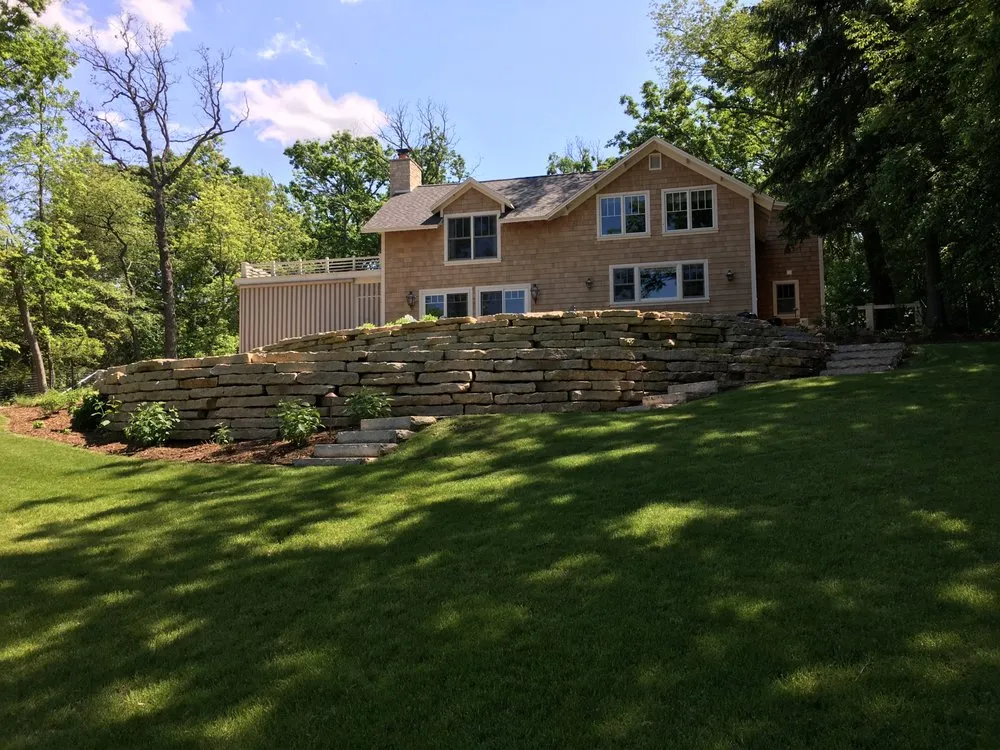 Professional yard maintenance with custom design across Green Lake, WI - Outdoor Impact Landscape & Shoreline Services