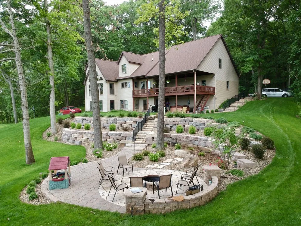 Professional garden landscaping in Parma, MI by Outdoor Impressions