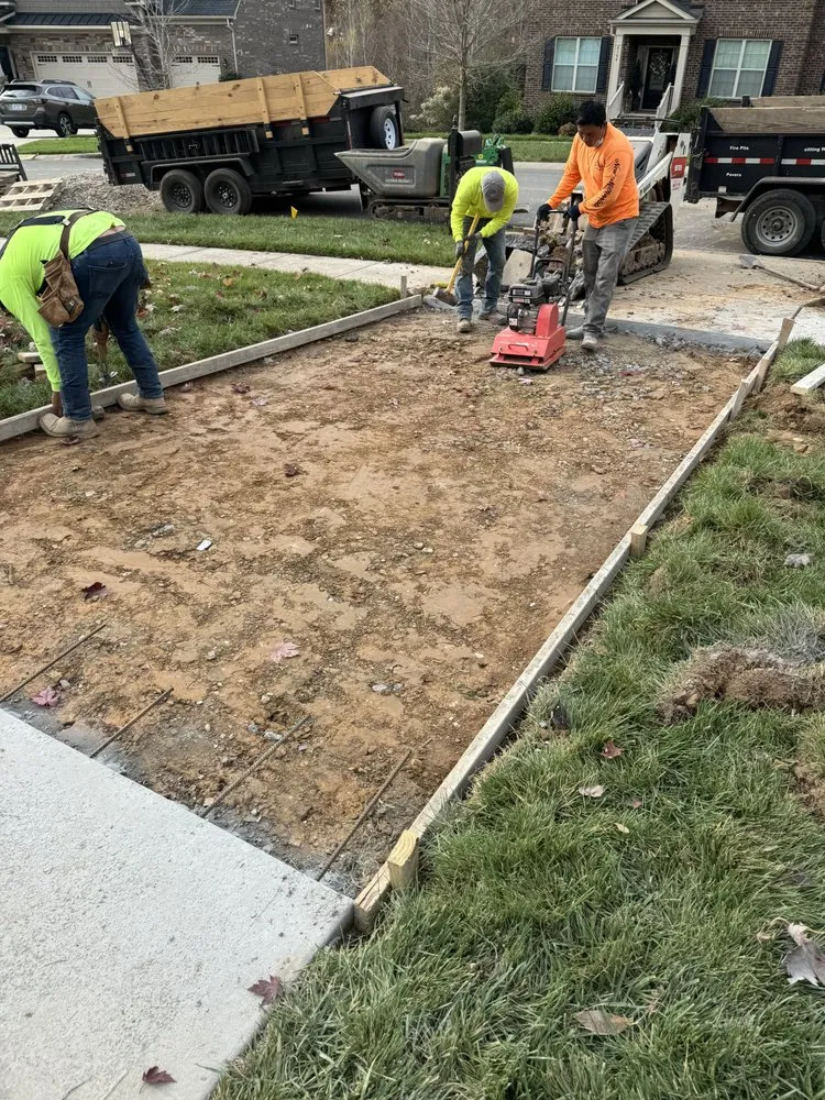 Custom residential landscaping for residential properties in Indian Trail, NC by Outdoor Influence Design and Build