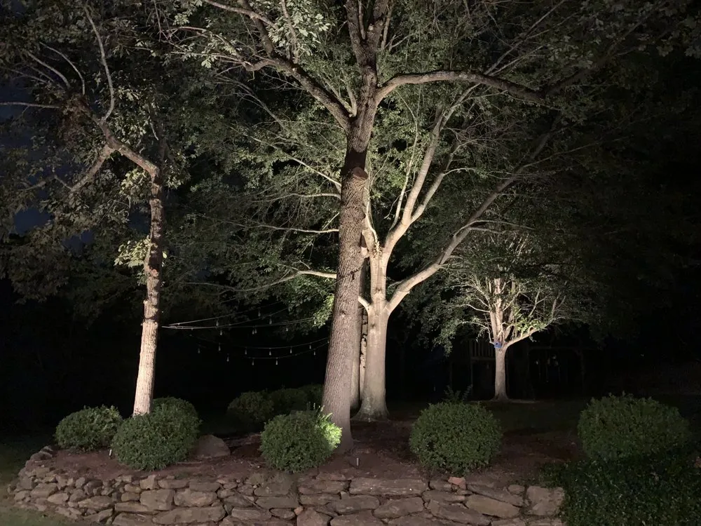 Custom residential landscaping in Simpsonville, SC - Outdoor Lighting & Irrigation Solutions