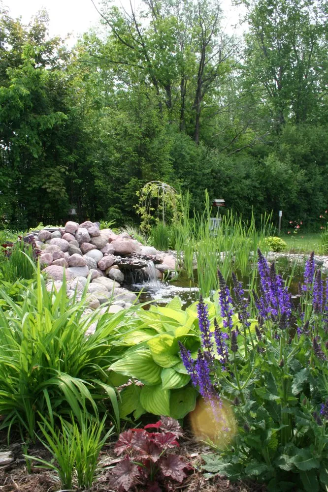 Custom garden landscaping for homes in Appleton, WI by Outdoor Living and Landscapes