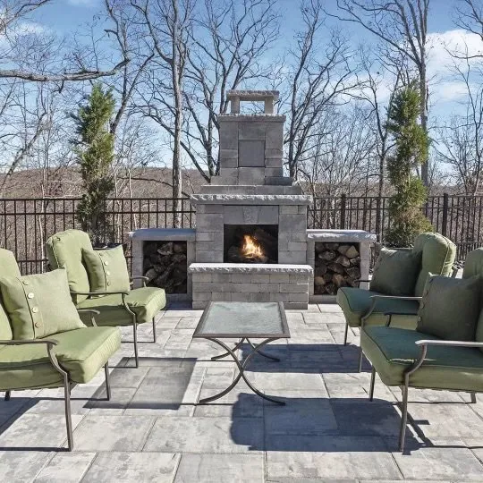 Custom yard cleanup service with custom design in Assonet, MA by Outdoor Living Materials
