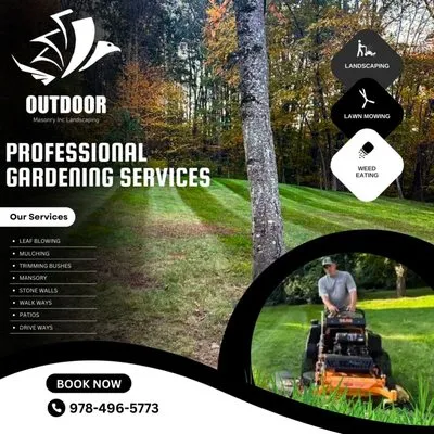 Outdoor Masonry Landscaping Logo
