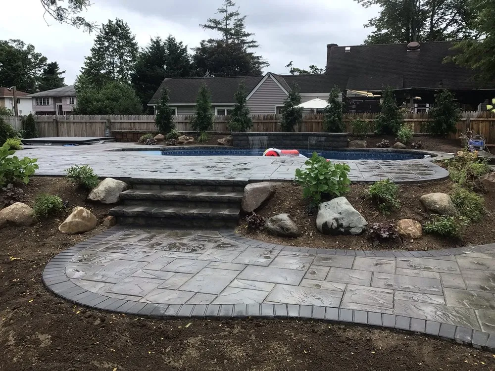 Top-rated residential landscaping with custom design in Commack, NY by Outdoor Masters