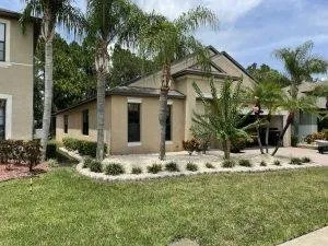 Professional residential landscaping in West Melbourne, FL by Outdoor Pros