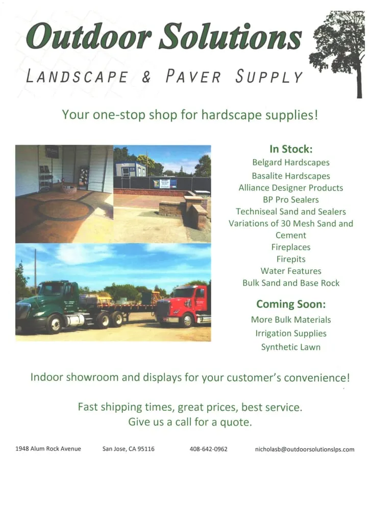 Professional landscape installation experts serving Gilroy, CA - Outdoor Solutions Landscape and Paver Supply
