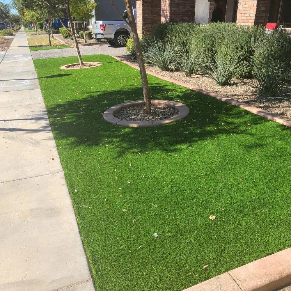 Professional landscape design for residential properties in Mesa, AZ by Outdoor Solutions
