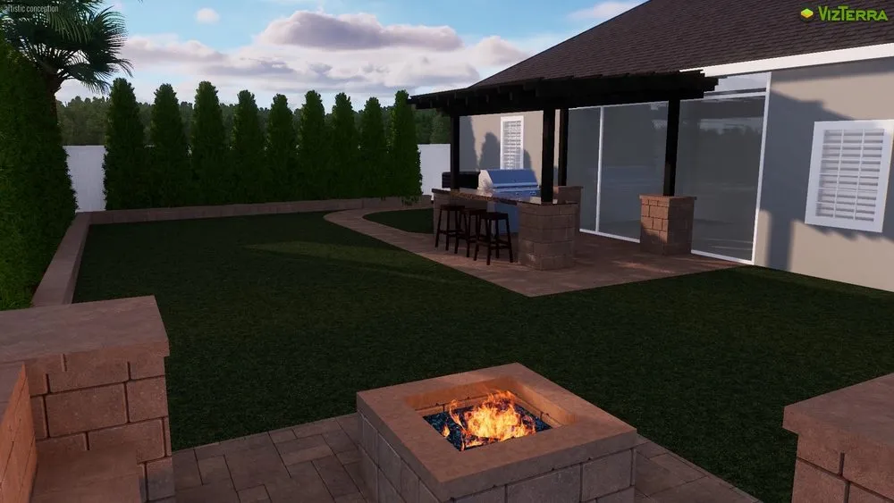 Custom residential landscaping in St. John’s, FL - Outdoor Transformations