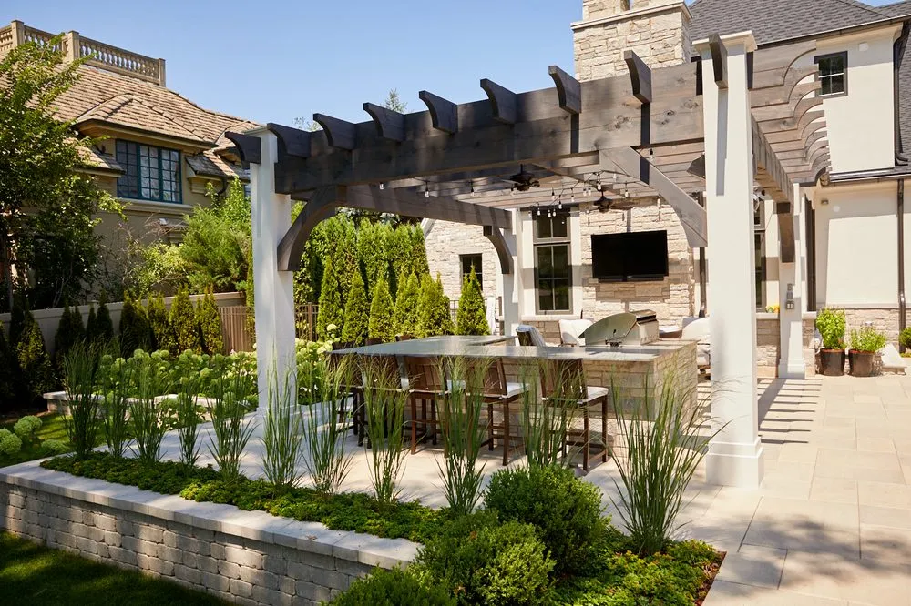 Custom outdoor landscaping in Downers Grove, IL by Outdoor Upgrades Inc