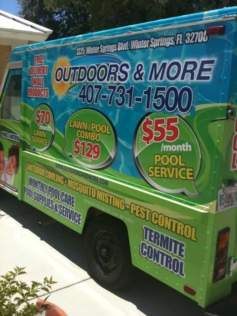 Professional lawn care service for residential properties in Winter Springs, FL by Outdoors and More