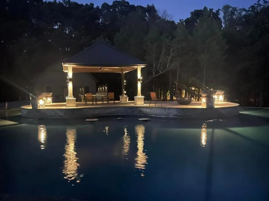 Affordable landscaping services with custom design in Loganville, GA by Outdoors Well Lit