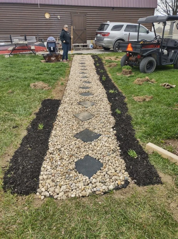 Professional landscaping services in Saint Marys, OH by Outdoors With Us Lawn Care Services