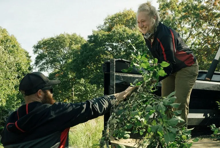 Custom outdoor landscaping in Mashpee, MA by Outerland