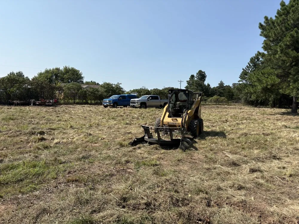 Custom residential landscaping with custom design in Marlow, OK by Outside The Box Renovation