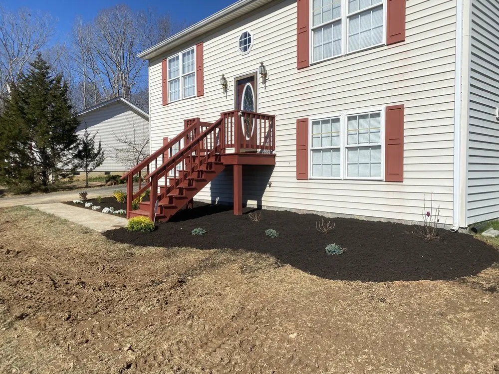 Custom residential landscaping in Lynchburg, VA by Over Edge Lawn Solutions