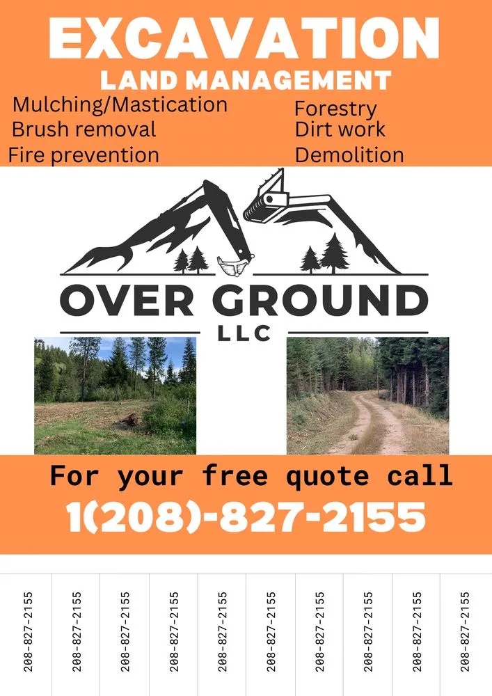 Professional yard cleanup service for beautiful yards in Orofino, ID by Over Ground