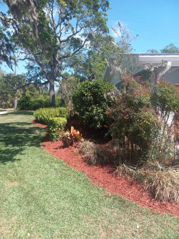 Professional lawn care service with custom design in Port Orange, FL by Over The Moon Lawncare