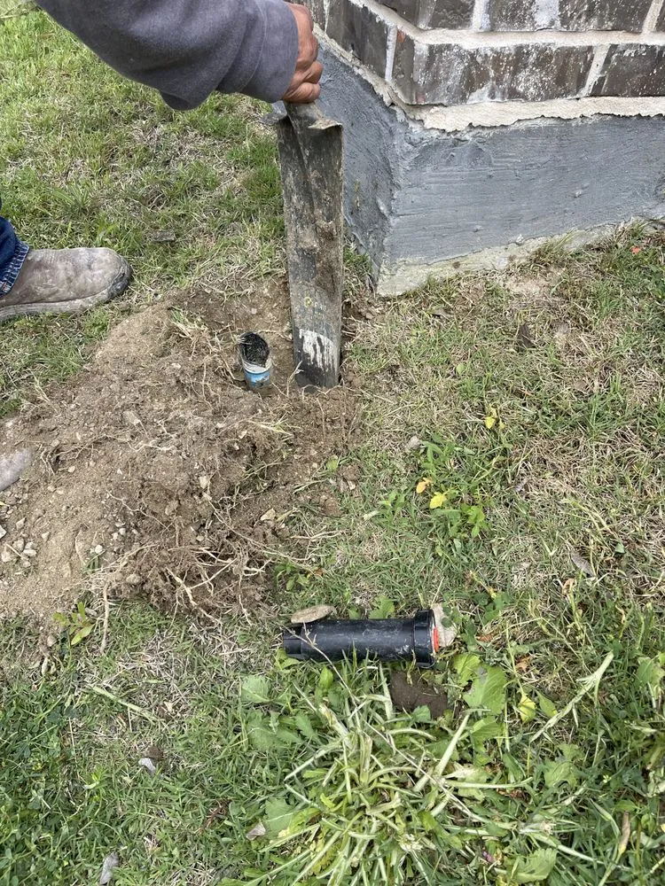 Custom garden landscaping with custom design in Melissa, TX by Owens Irrigation