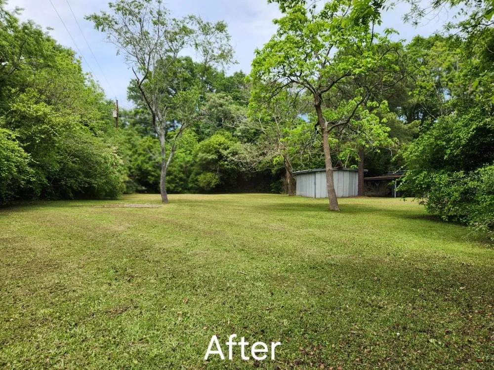 Custom garden landscaping in Maxton, NC by Oxendine's Lawn Care