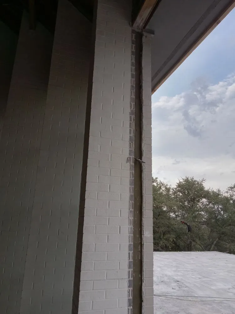 Custom outdoor landscaping in Cedar Creek, TX by Oxpro Custom Masonry