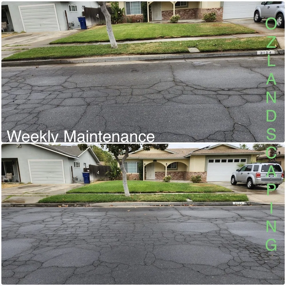 Local lawn mowing service for residential properties across Fresno, CA - Oz Landscaping