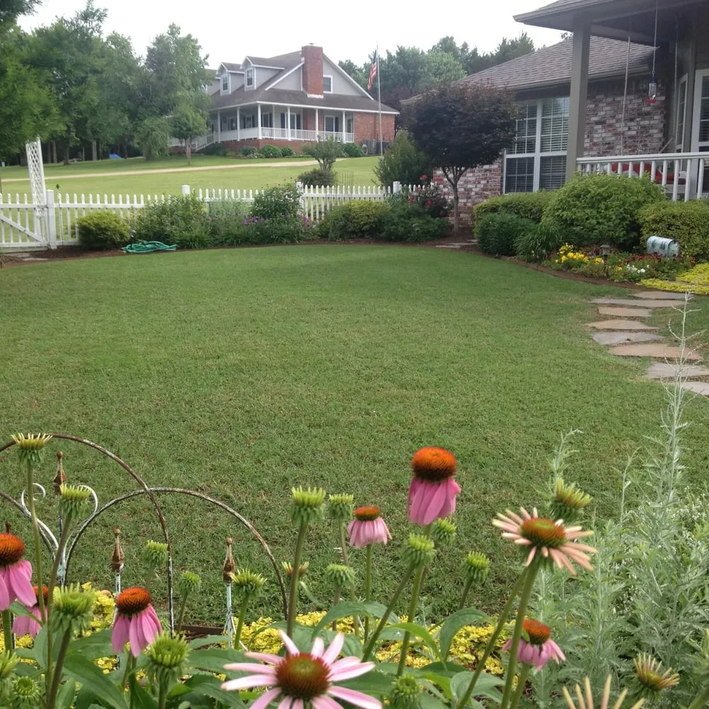 Custom residential landscaping in Fayetteville, AR by Ozark Lawn & Landscapes