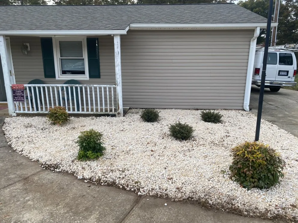 Professional yard cleanup service for homes in King, NC by Ozburn’s Landscaping
