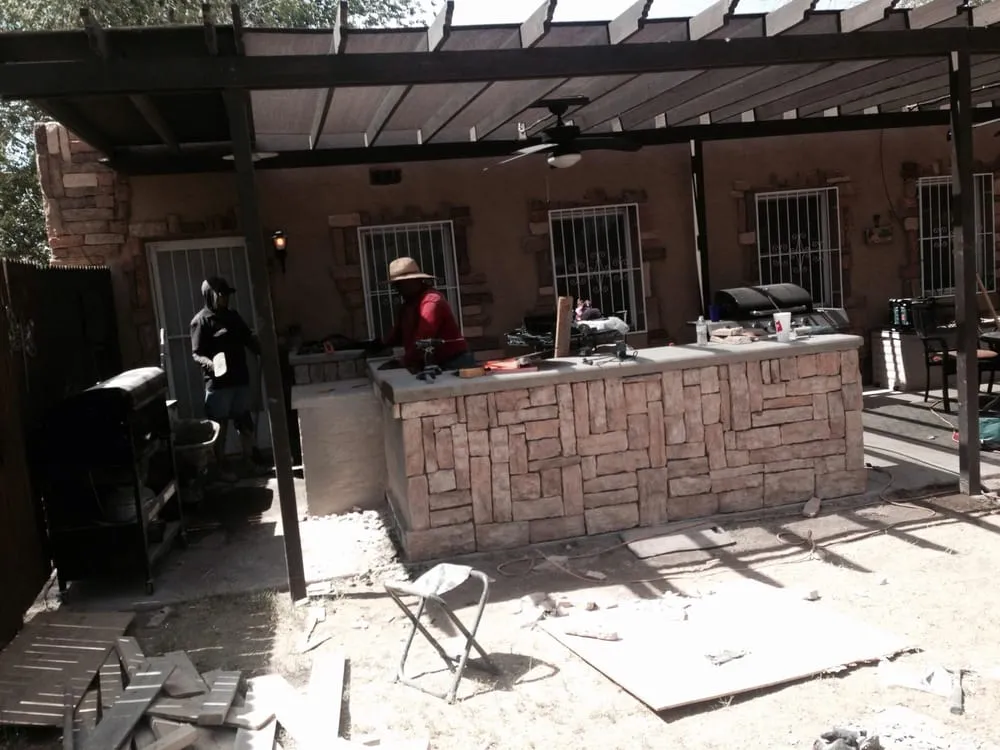 Expert yard maintenance with custom design in El Paso, TX by Ozzy's Landscaping & Construction