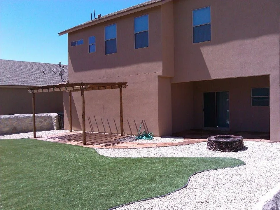 Trusted lawn care service with custom design in El Paso, TX by Ozzy's Landscaping & Construction