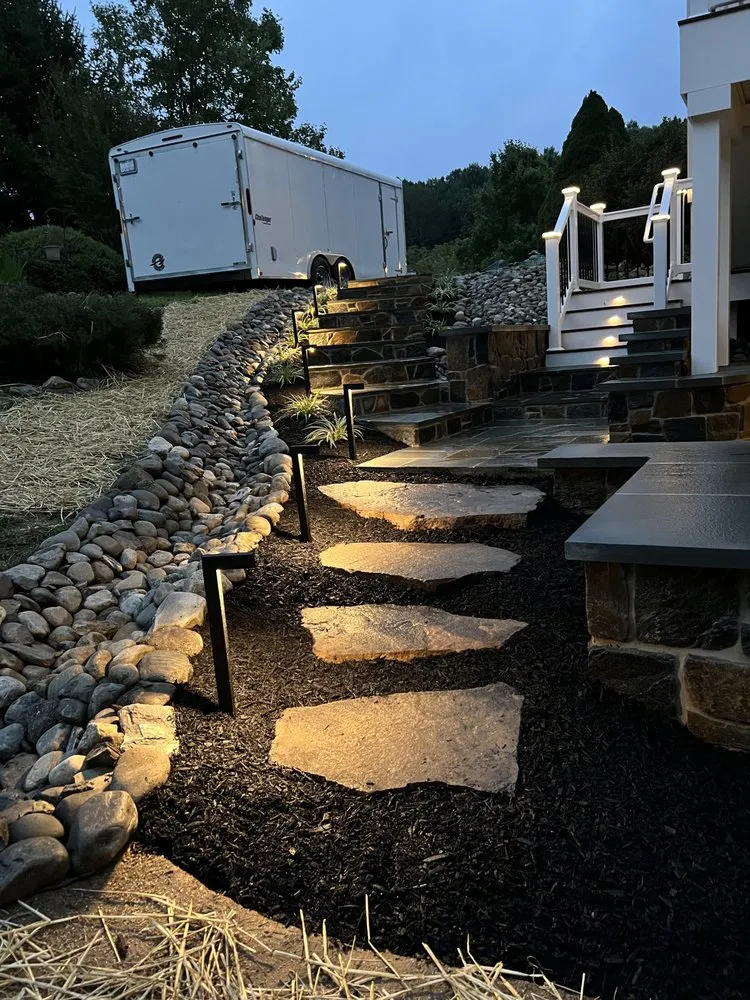 Professional landscape installation for homes in Avondale, PA by Ozzyscapes