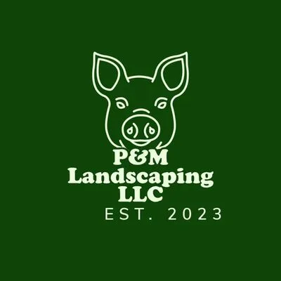 P & M Landscaping Logo
