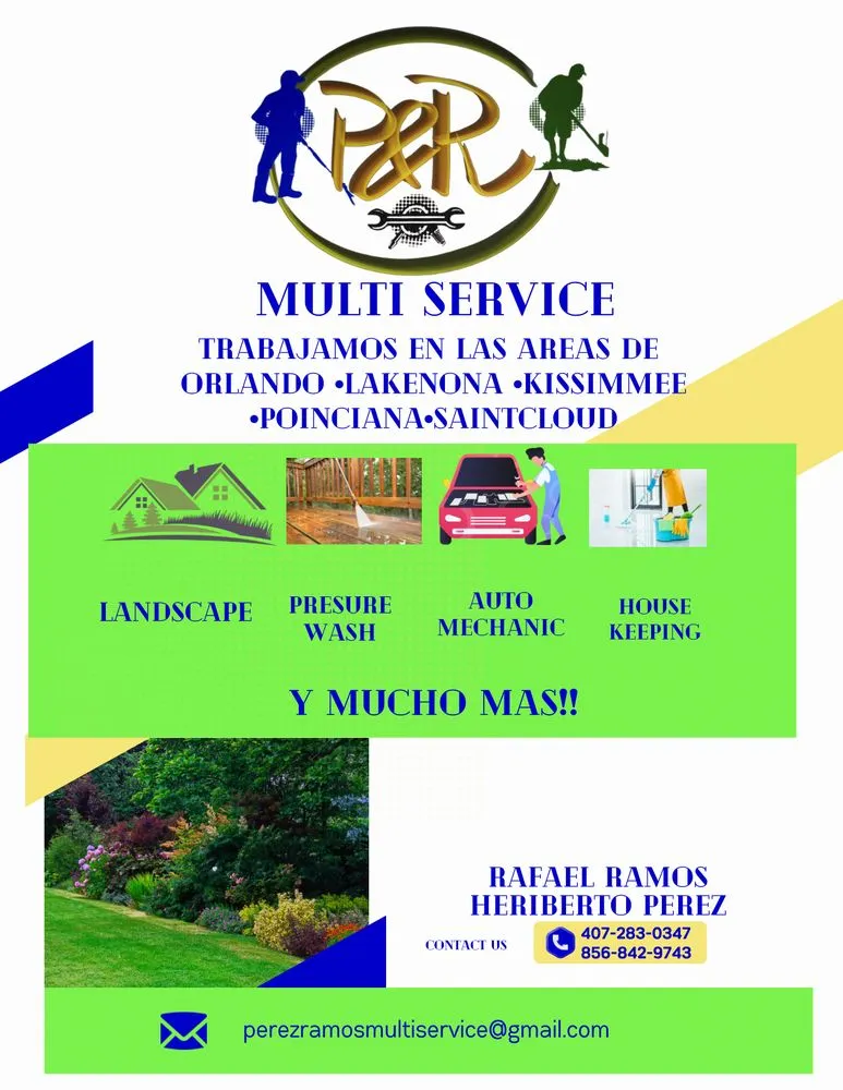 Affordable yard maintenance in St. Cloud, FL - P & R Multi Service