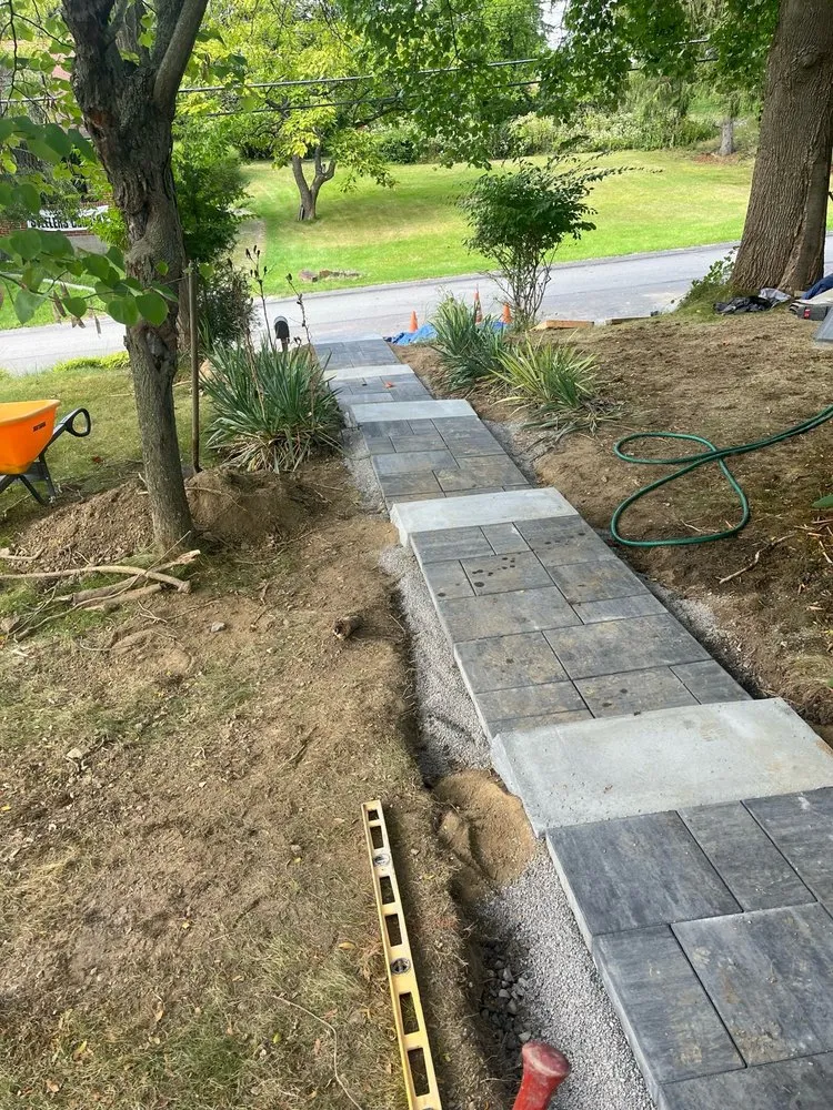 Trusted landscape installation for homes in Pittsburgh, PA by P & W Patios and Walls