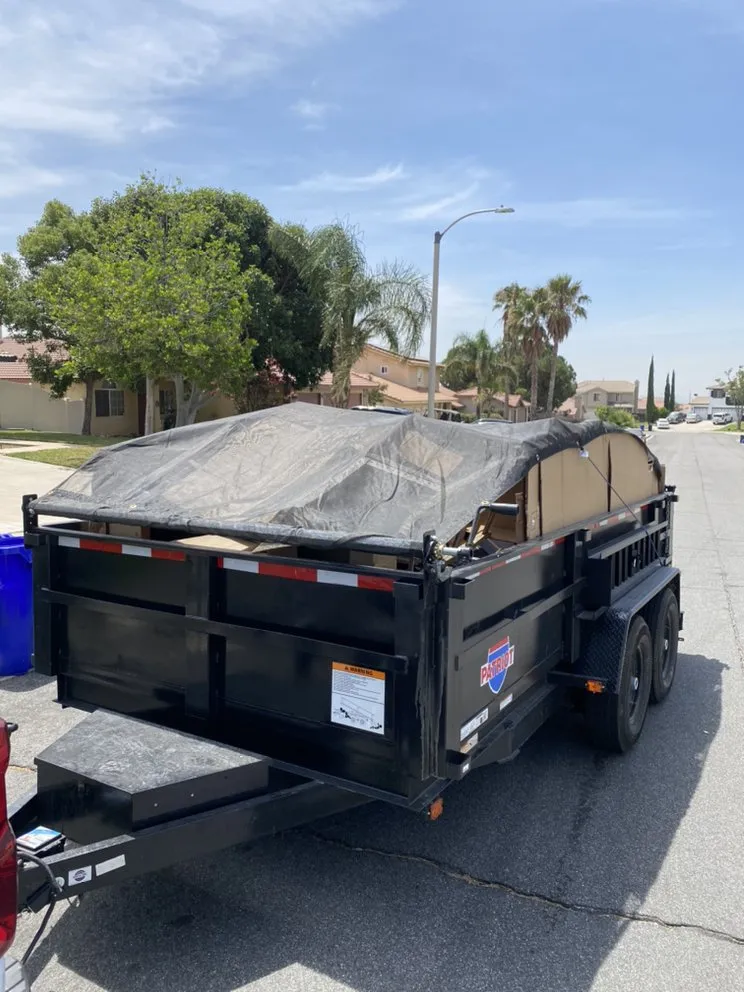 Affordable landscape installation in Rialto, CA by P. Crew Hauling