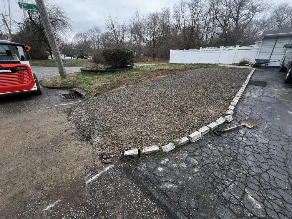 Top-rated landscape design for homes in Sound Beach, NY by P M G excavating