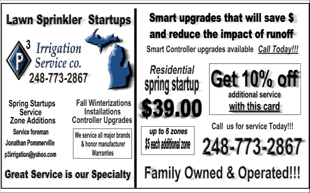 Professional yard cleanup service in Detroit, MI by P3 Irrigation Service