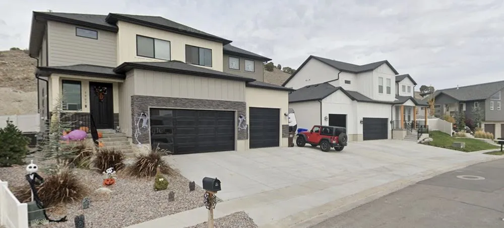 Custom landscape installation in Eagle Mountain, UT by P7 Concrete & Landscaping