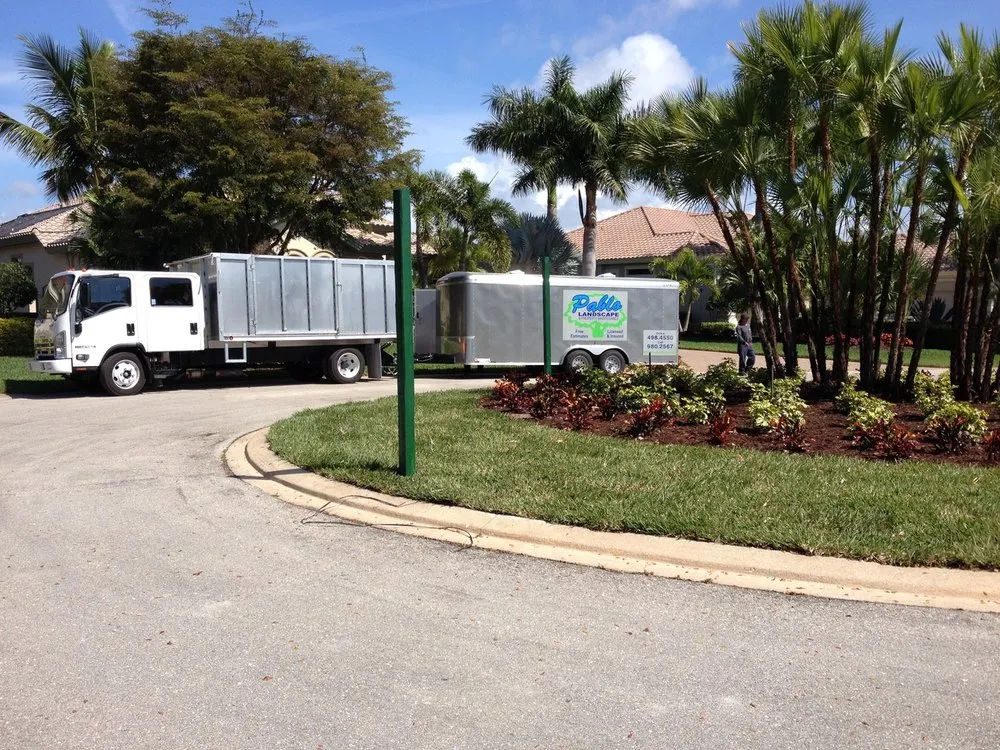 Professional landscape design in Bonita Springs, FL by Pablo Esteban Lawn Care