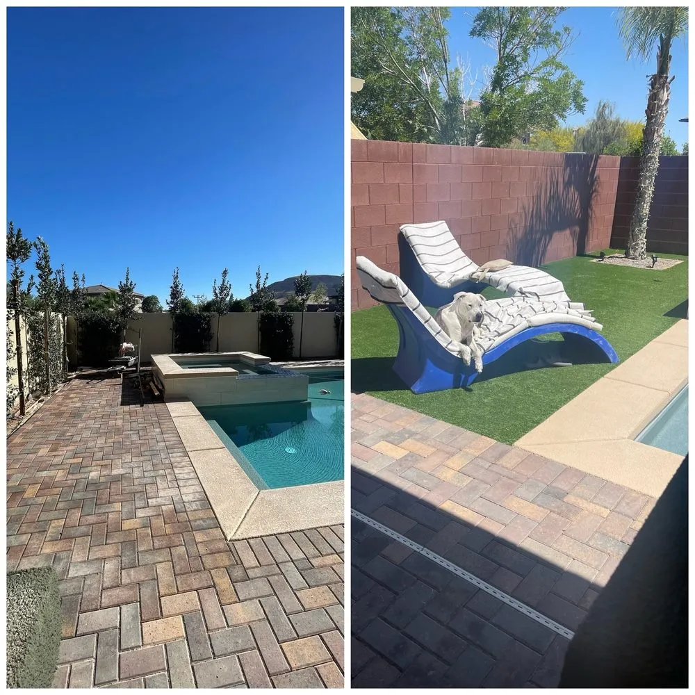 Expert garden landscaping with custom design in Las Vegas, NV by Pablo's Palmas Tree & Landscaping Services