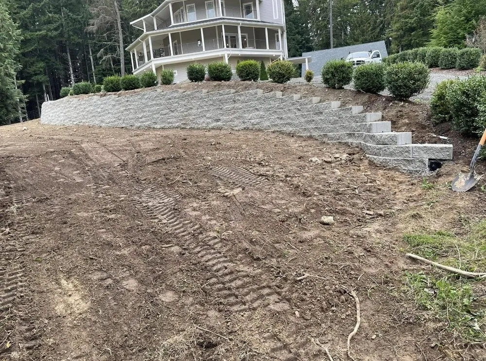 Professional outdoor landscaping for beautiful yards across Suquamish, WA - Pac West Hauling and Excavation