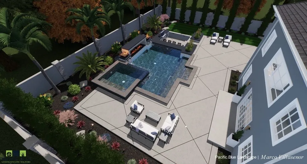 Custom outdoor landscaping for residential properties across Pleasant Hill, CA - Pacific Blue Landscape Contractors