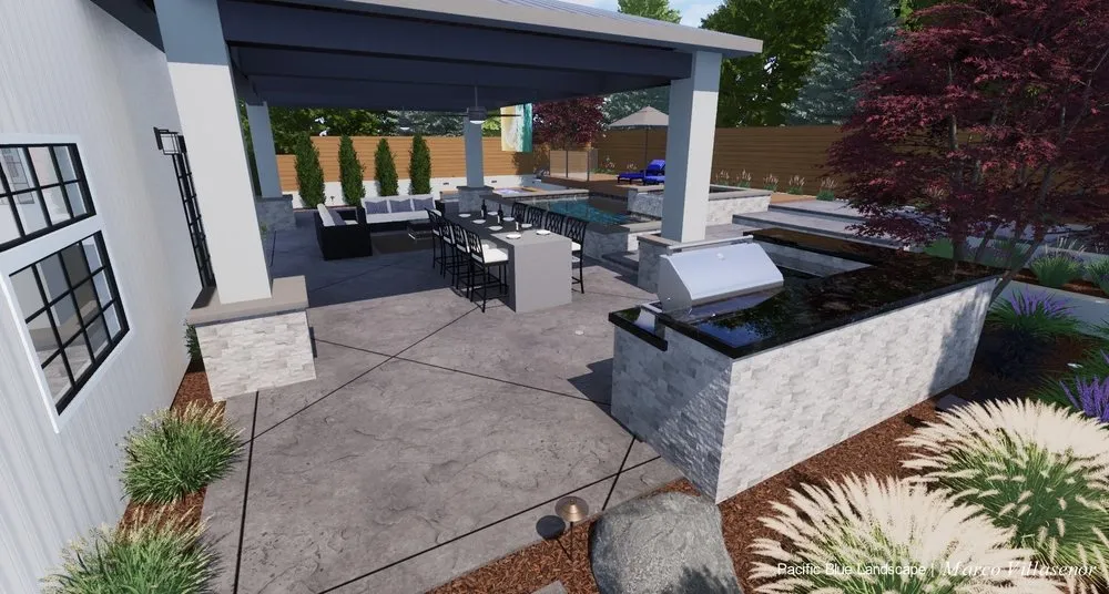 Reliable yard maintenance with custom design in Pleasant Hill, CA by Pacific Blue Landscape Contractors